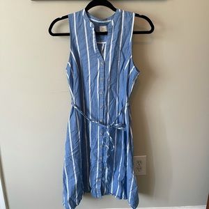 Blue striped dress, M, A New Day brand, pockets